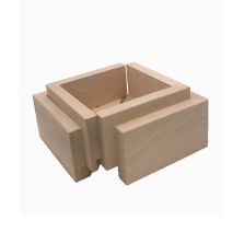 Carved wooden feet for modern corner furniture