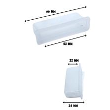 Transparent plastic latte tip