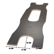 Double openwork bed slots 162 x 8 mm