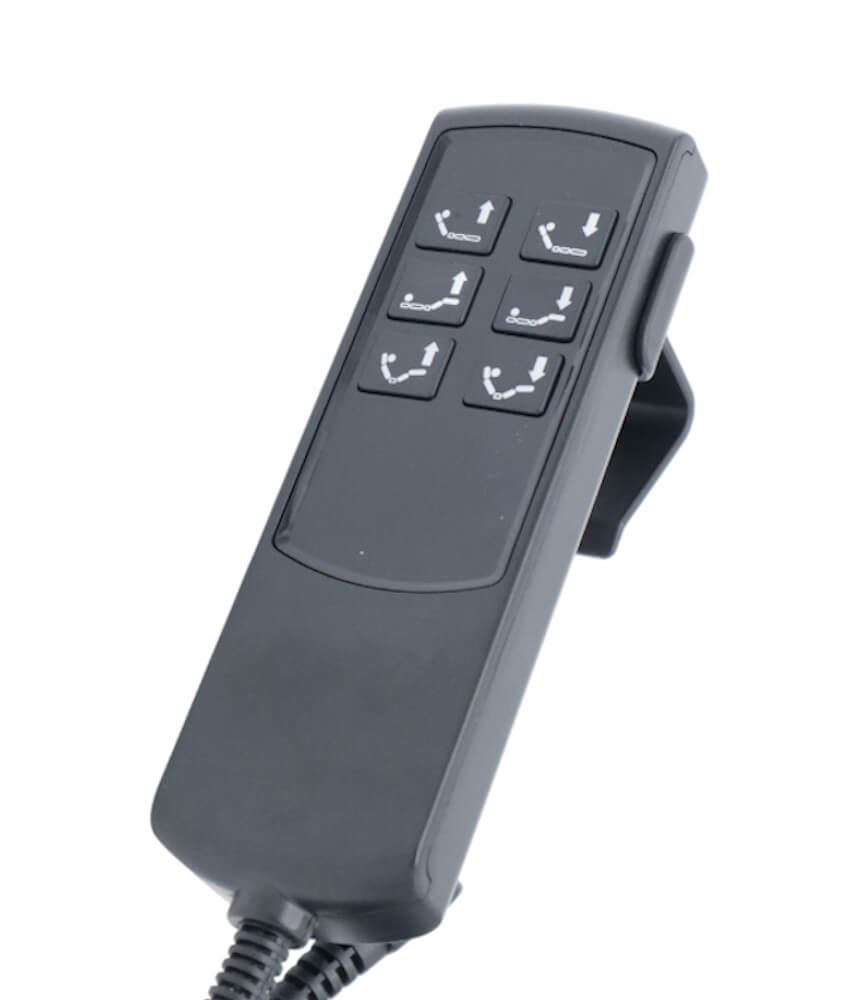 Remote control electric bed topline