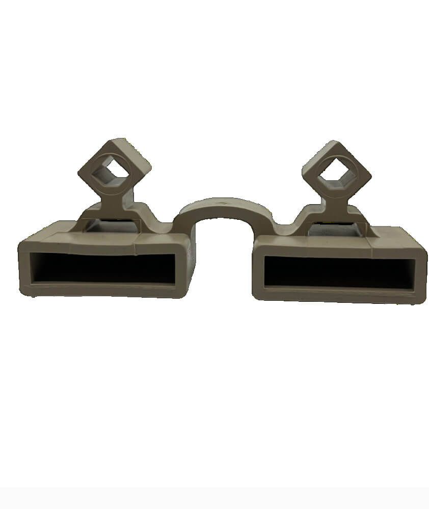 Embout double sur tenons ETC 408/2 pour lattes 38 x 8 mm