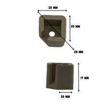 Tenon vissable ETC dimensions