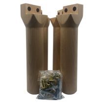 Caribou Wood Bed Feet - Horizontal Fixing