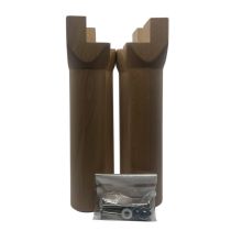 Caribou Wood Bed Feet - Vertical Fixing