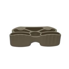 T408-2 bed frame for wood latte