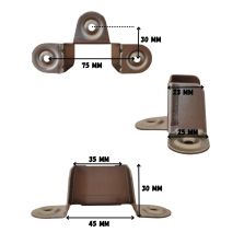 Taquet de lit 3 pattes métal robuste pour sommier
