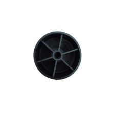 Pied plastique noir de meuble à visser robuste