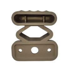 Embout pour latte de lit simple agrafe et vis suspendu 38 x 8 mm
