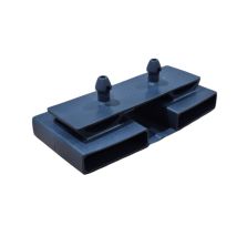Embout centrale Delta gris pour bi-lattes 38 x 8 mm