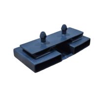 Embout centrale Delta gris pour bi-lattes 38 x 8 mm