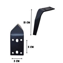 Pieds de lit en métal