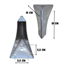 Pieds de lit en métal