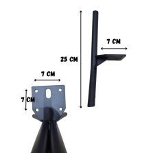 Pieds de lit en métal