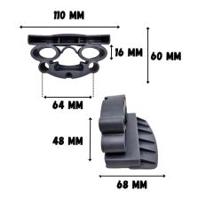 Embout de lattes souple