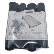 Black plastic bed feet + slat frame support Sedac