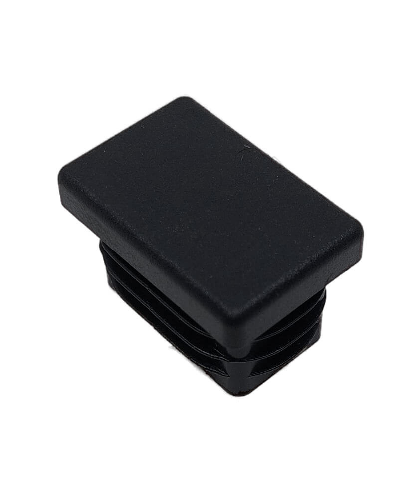 Rectangular plastic cap