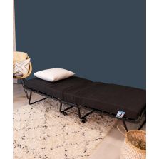 Folding bed for regular use