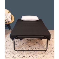 Folding bed with mattresses
