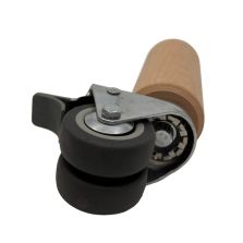 Rubber cot holder with brake