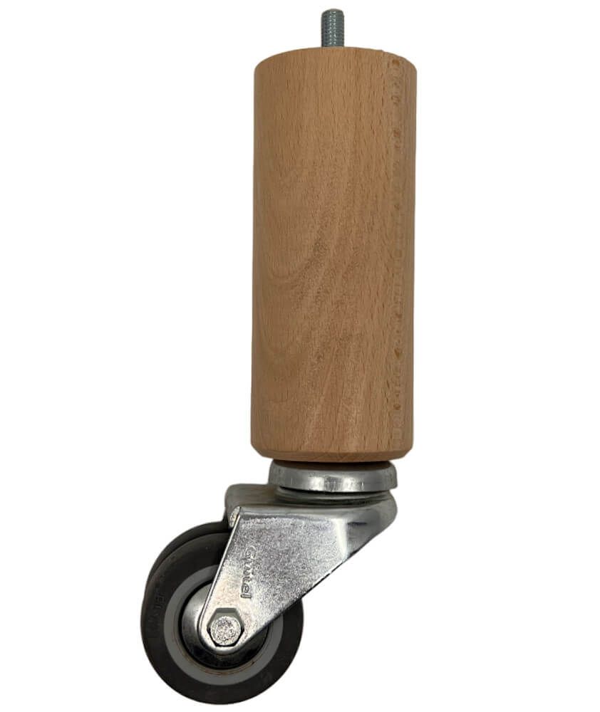 Wooden bed floor with rubber roulette
