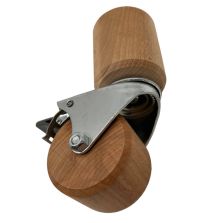 Bed Foot with Wooden Wheel