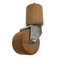 Bed Foot with Wooden Wheel