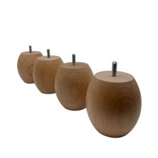 Wooden bed feet