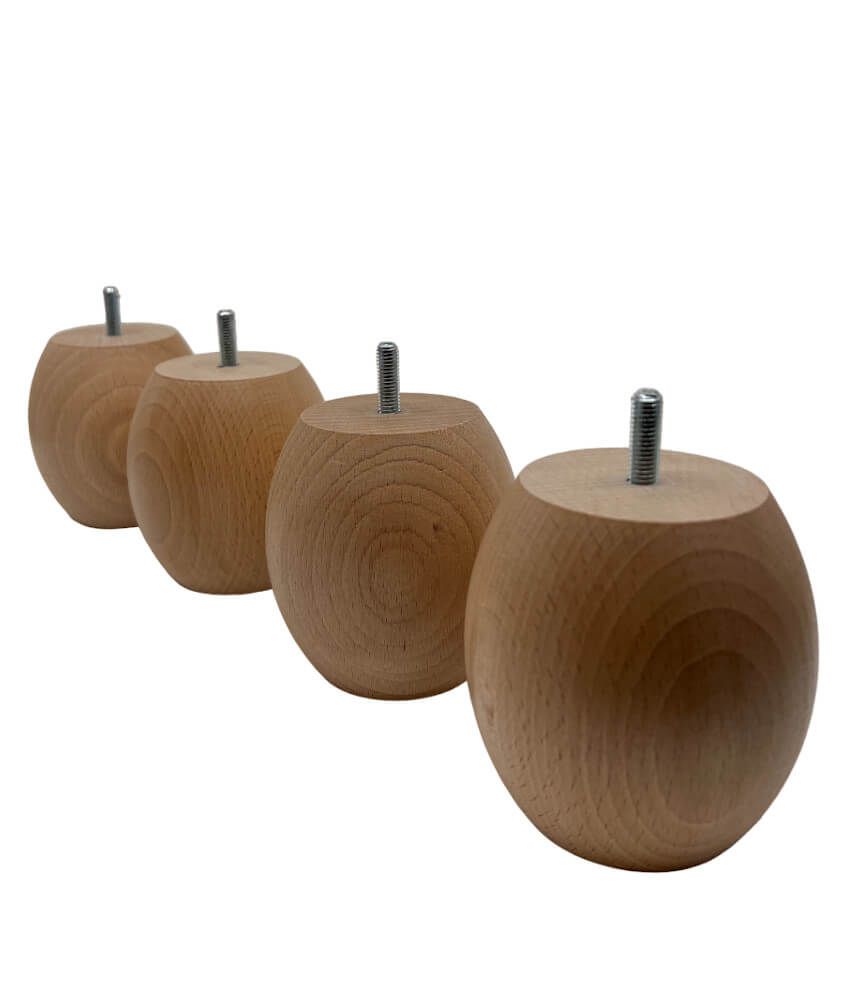 Wooden bed feet