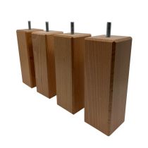 Wooden Square Bed Feet - Width 50 mm