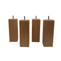 Wooden Square Bed Feet - Width 70 mm