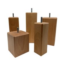 Wooden bed frame feet