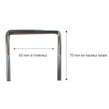 Adjustable central foot for slatted base