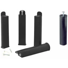 Plastic feet and support foot for slatted bed