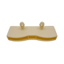 Embout beige pour bi-lattes 38 x 8 mm