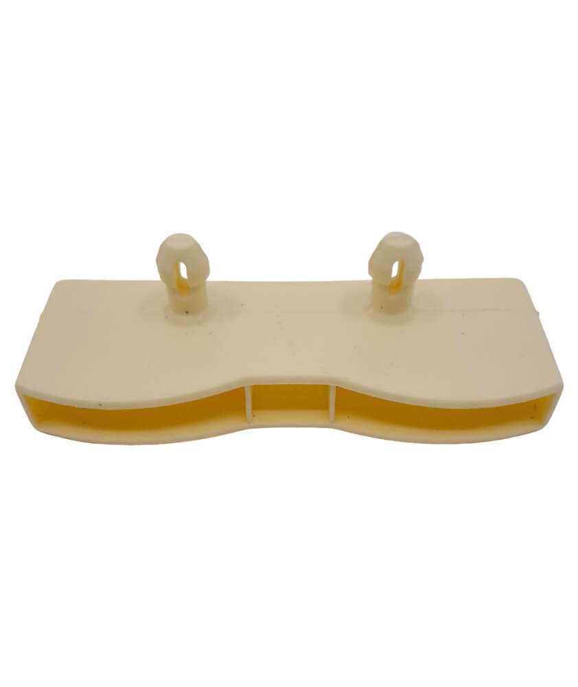 Embout beige pour bi-lattes 38 x 8 mm