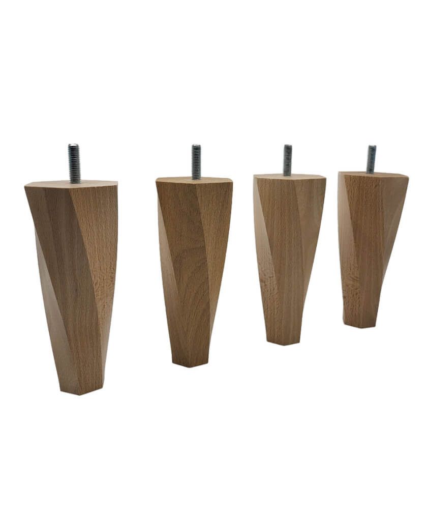 Wood bed torsade