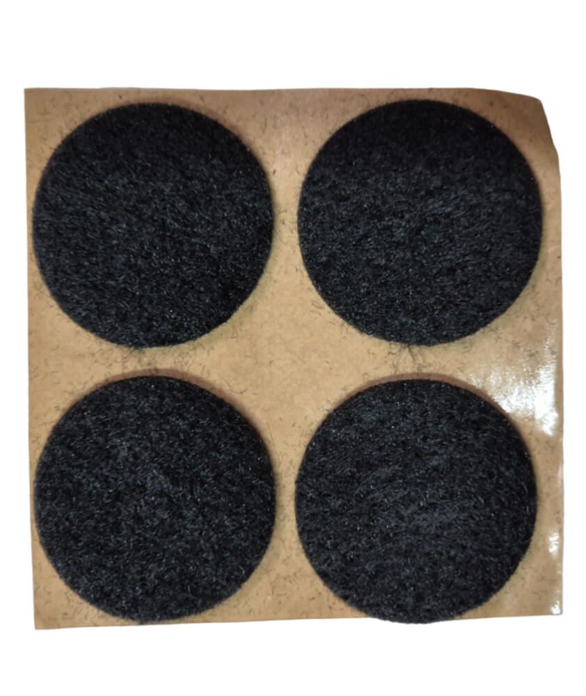 Round Felt Skates in Paste - Lot of 4